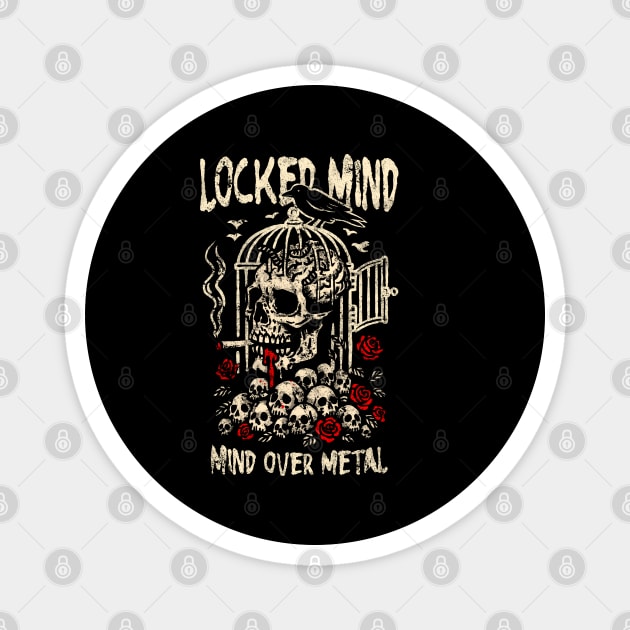 LOCKED MIND Magnet by artslaves
